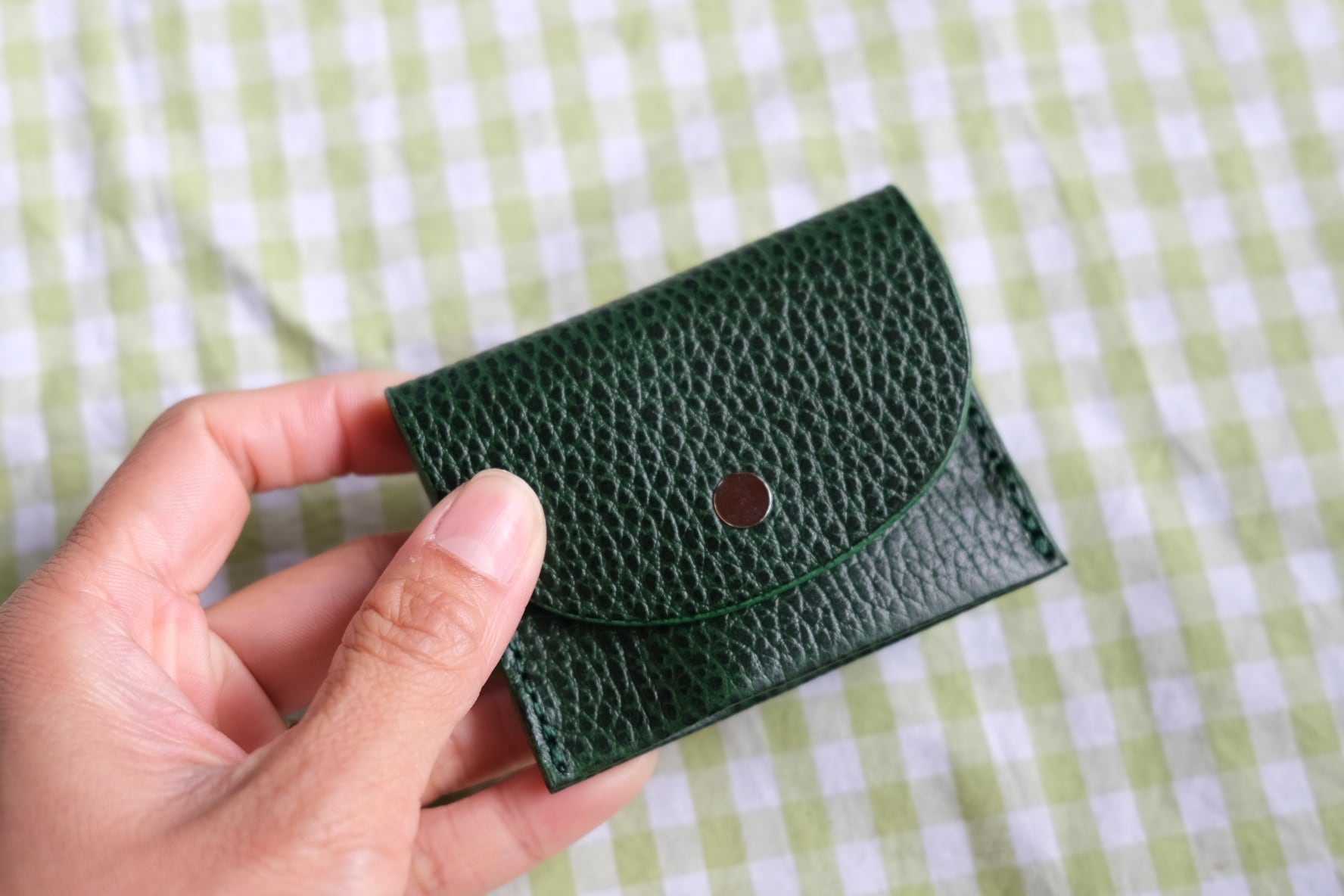 《即納》flap mini coin case【deep green】