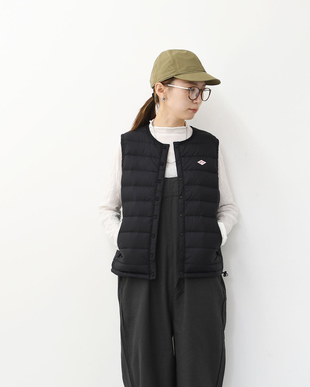 DANTON [ダントン] W CREWNECK INNER DOWN VEST [DT-A0002RRT] クルー