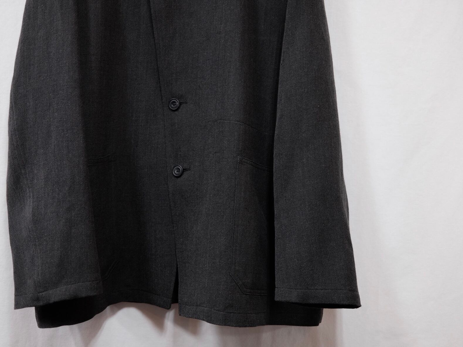 ULTERIOR”WASHED CHAMBRAY TWILL S/C JACKET DUSTY BLACK ULTERIOR”WASHED CHAMBRAY TWILL S/C JACKET DUSTY BLACK