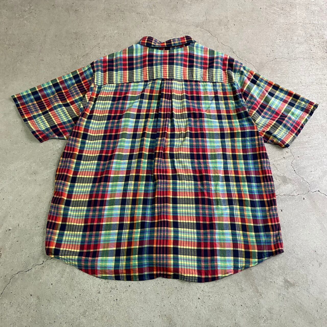 WOOL RICH ウールリッチ チェック柄 半袖ボタンダウンシャツ B.D WOOL RICH ウールリッチ チェック柄 半袖ボタンダウンシャツ B.D