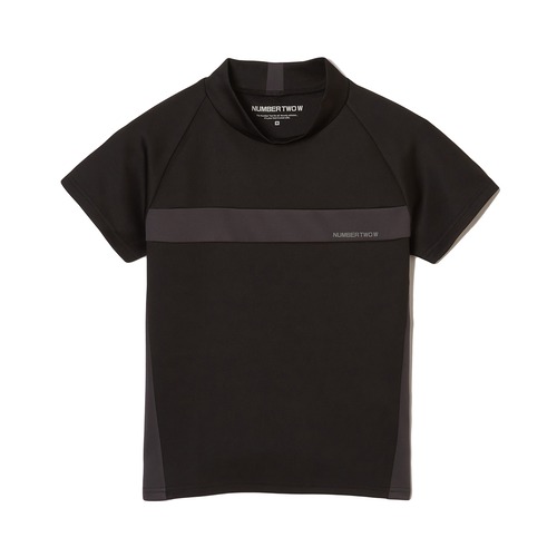 Ladie's - Stretch Mock Neck - Black