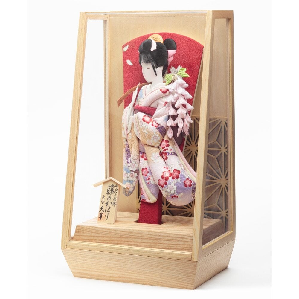 羽子板 | 久月 藤娘友禅 タモアクリルケース| 初節句 正月飾り