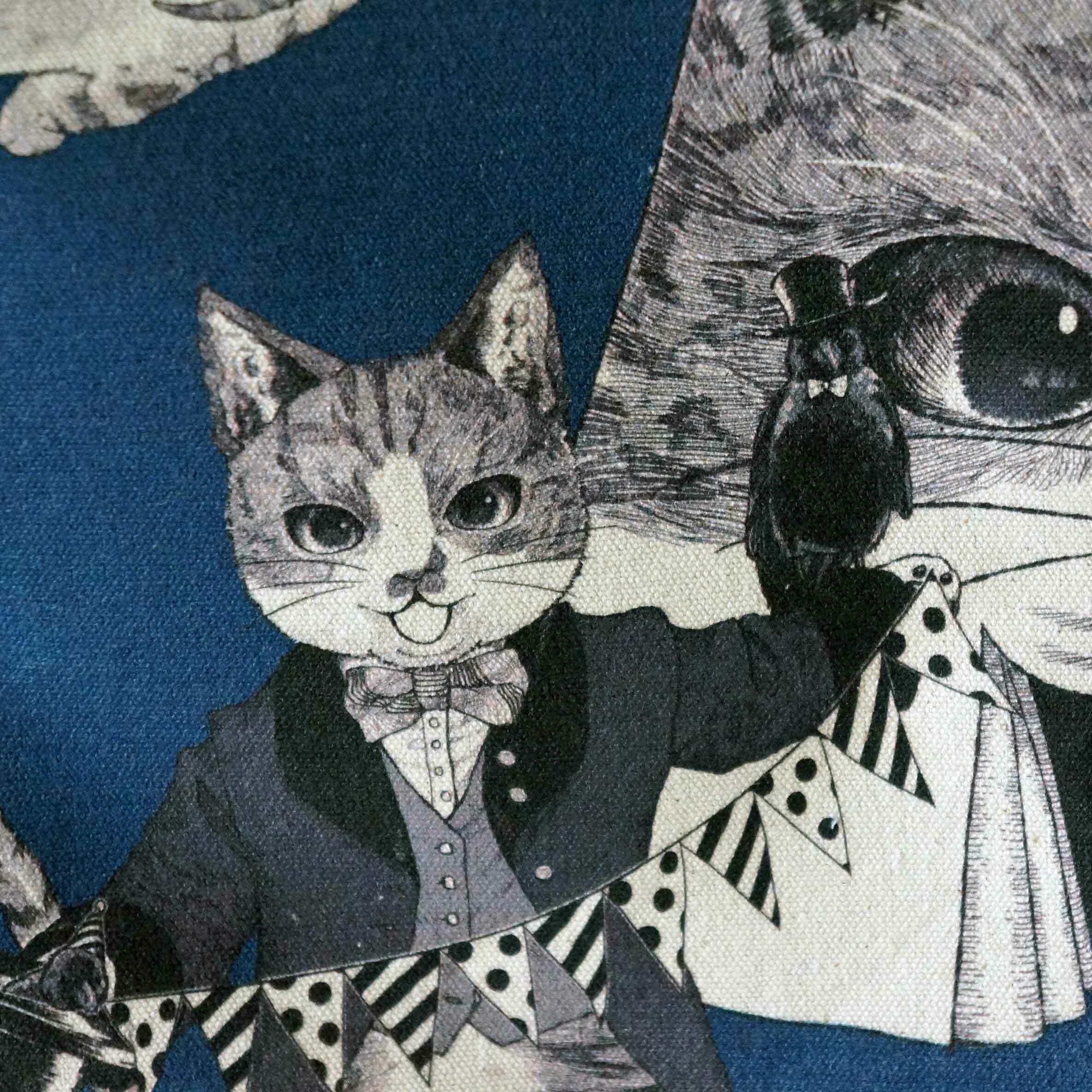 その他】 キャンバス油絵 よっこ様専用 🎍 何かを見ている猫