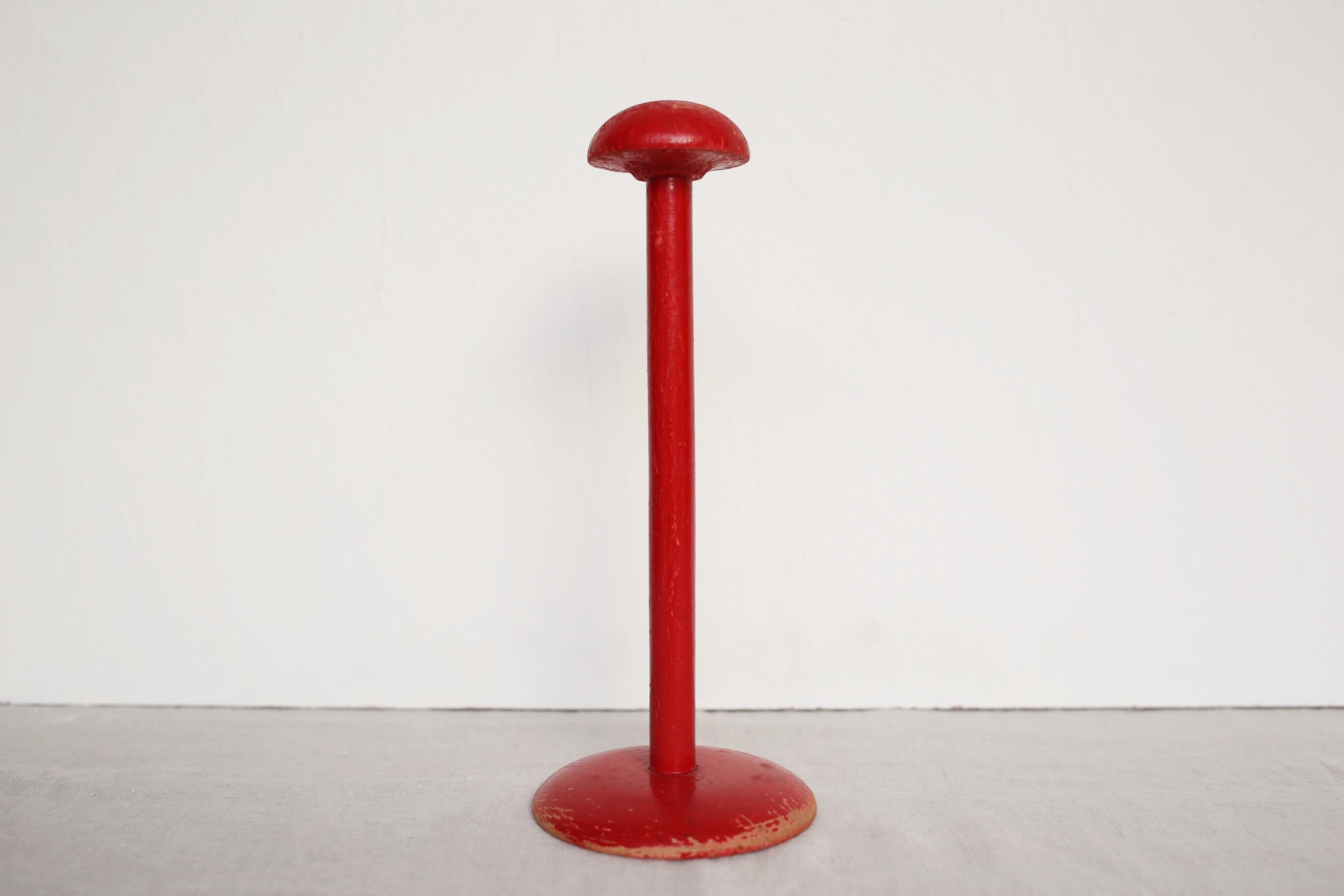 フランス アンティーク ヴィンテージ ハットスタンド 赤色 N-02755