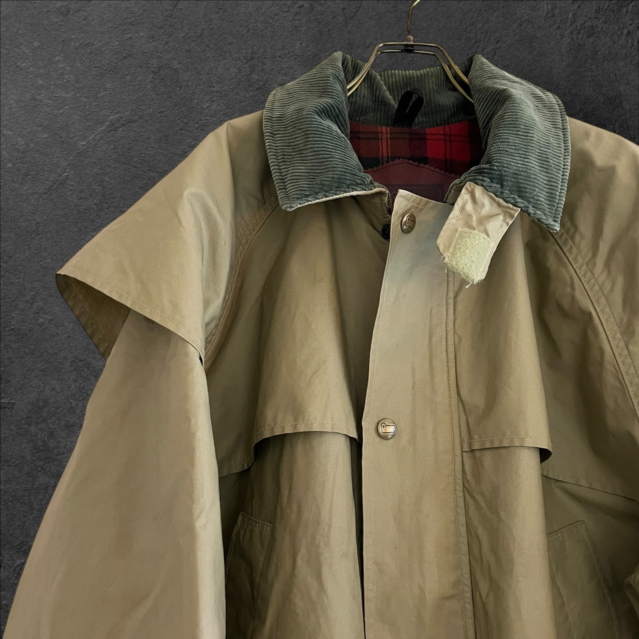 Woolrich Vintage Long Riding Coat USA Made – Cotton Nylon Outdoor Jacket