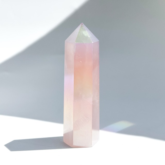 エンジェルオーラローズクォーツ タワー31✧ Angel Aura Rose Quartz ✧天然石・鉱物・パワーストーン・インテリア