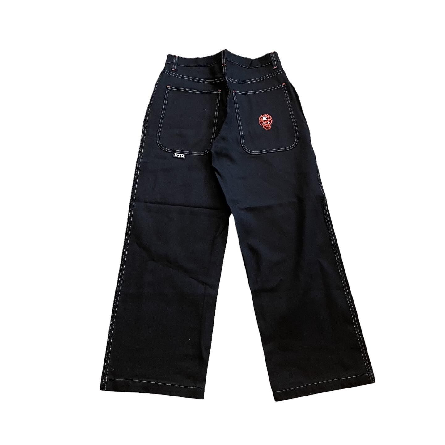 dead stock!! 90s NINE THREE NINE superwide black denim pant | What’z up  powered by BASE