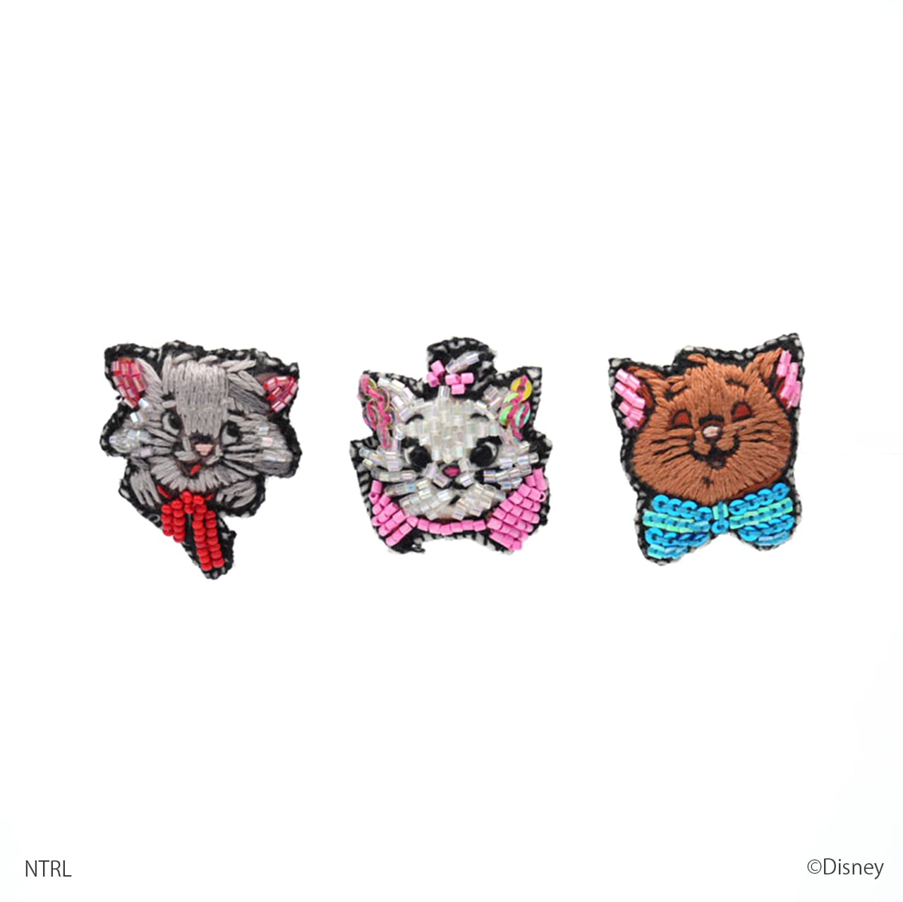 刺繍ミニブローチ The Aristocats | tamaobazaaar