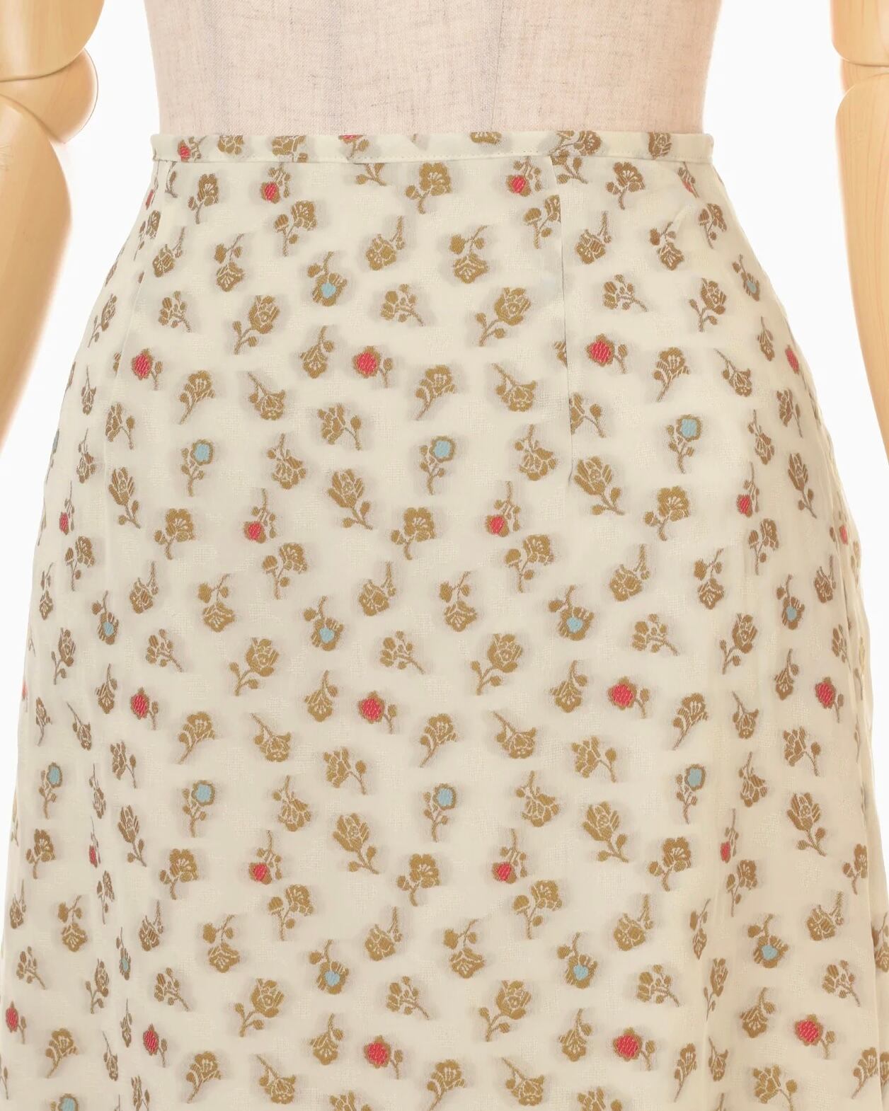 Mame Kurogouchi】Floral Jacquard A-Line Skirt/ECRU | TOLMA.