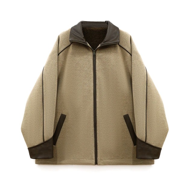 Piping full zip jacket A00107