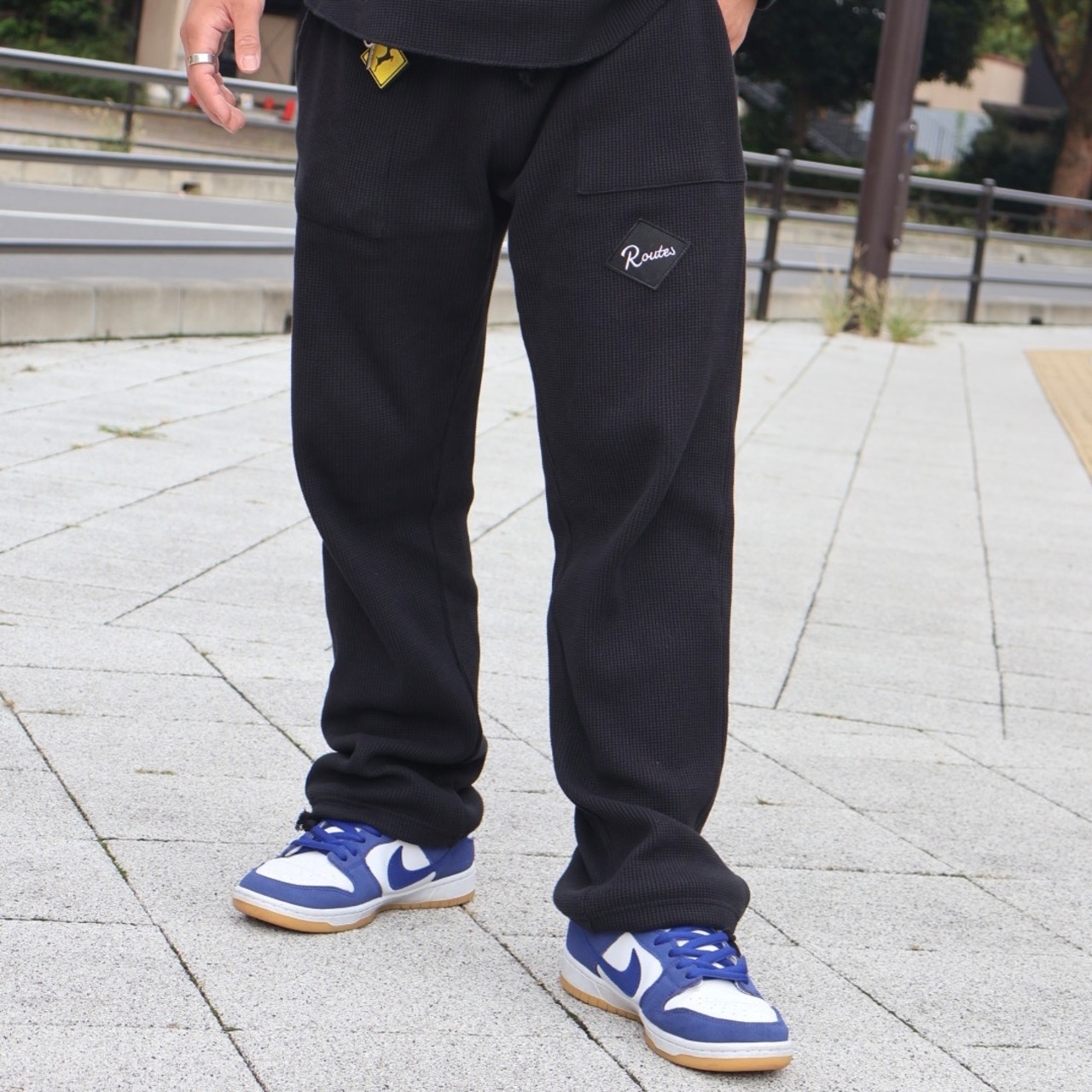 heavy thermal relax pants ／ブラック