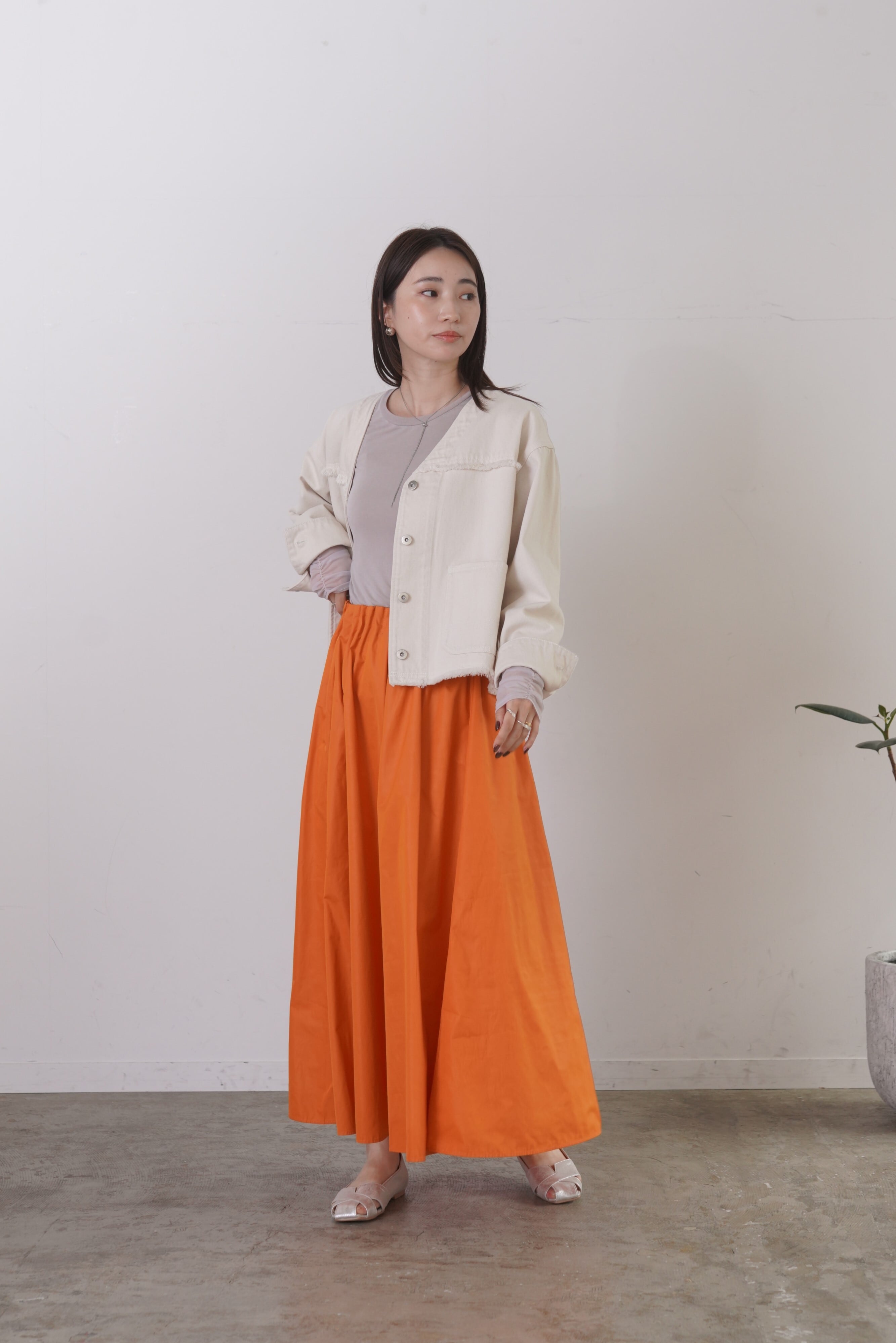 minkchair-シアーシフォンドッキングカットソー 35585