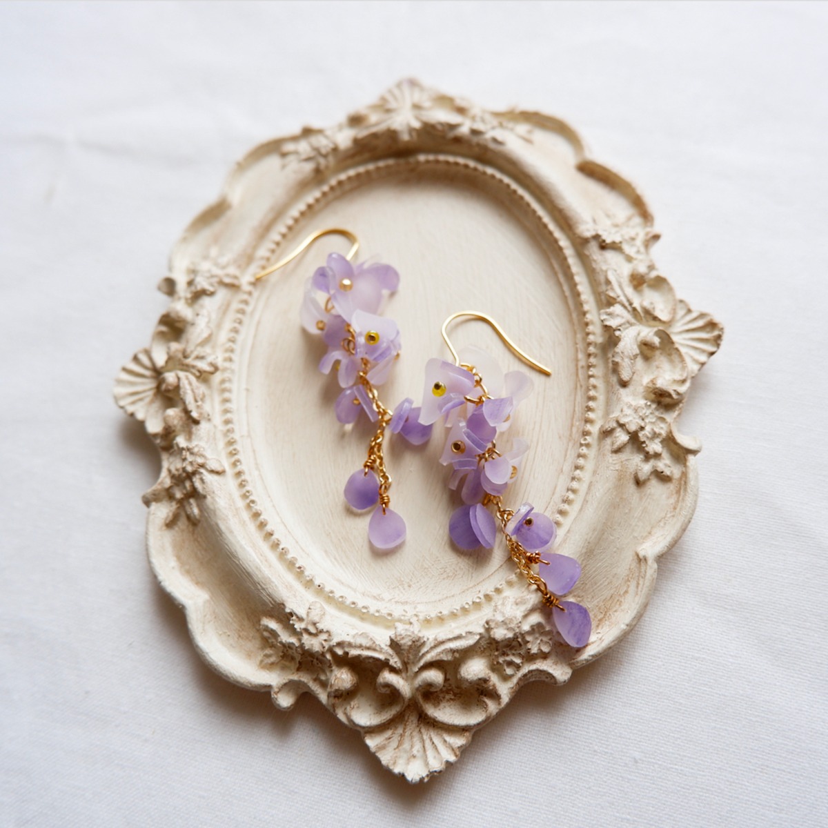 藤の花ピアス/イヤリング | tamaban