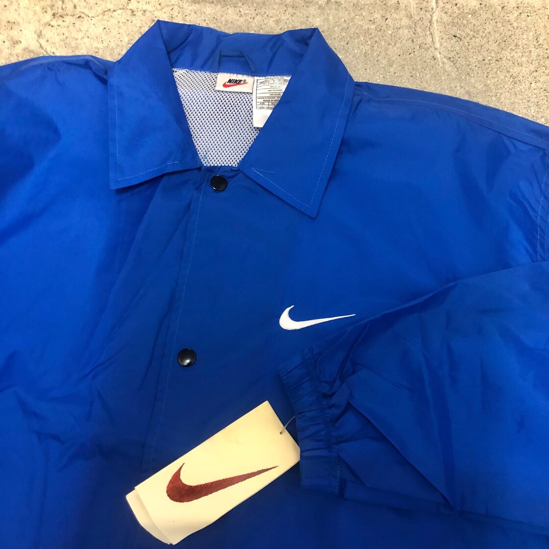 90s OLD NIKE/Coach Jacket/DEAD STOCK/L/コーチジャケット/ブルー 