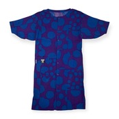 ソウソウ SOU・SOU 京都 坂尾織物 総柄 半袖 ワンピース サイズ M /ブルー×パープル