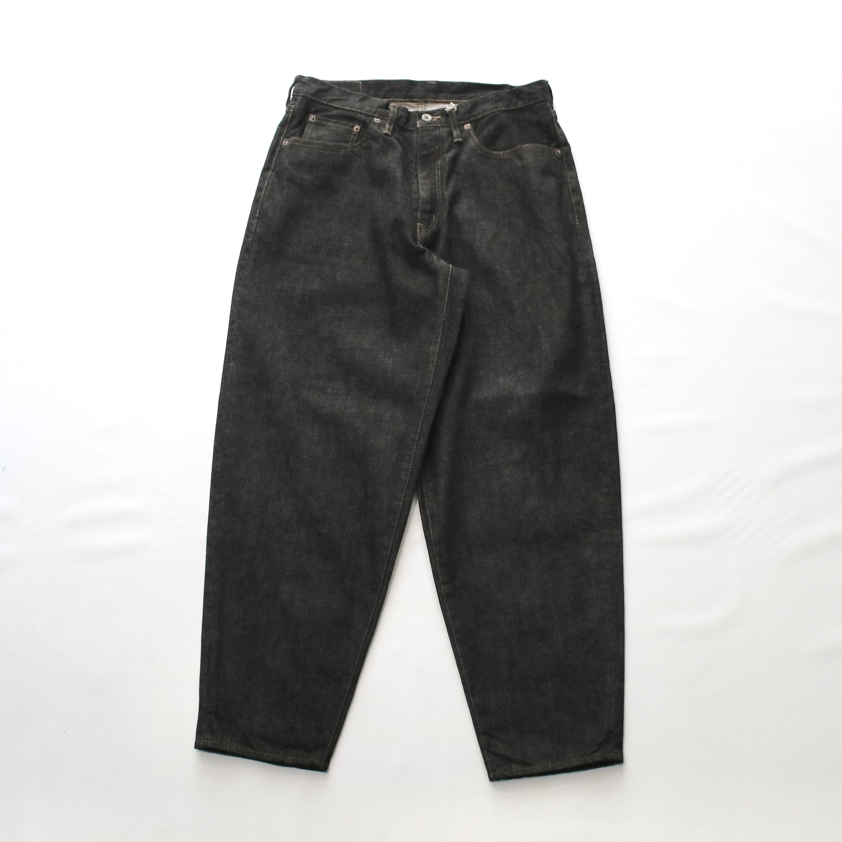 【Sanca サンカ】BLACK DENIM BALLOON FIT 5POCKET PANTS ブラックデニムバルーンフィットファイブポケットパンツ S25FPT11
