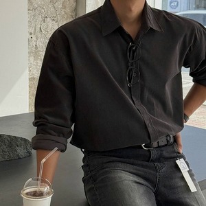 シックカジュアルルーズフィットシャツ　1314