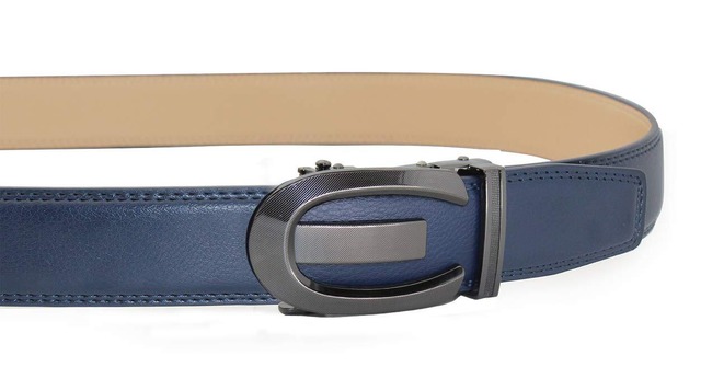 XsFireCow ベルト メンズ オートロック おしゃれ ブラック オートロック式 黒 ブラック バックル レザー 紳士 穴無し ビジネス カジュアル 130cm