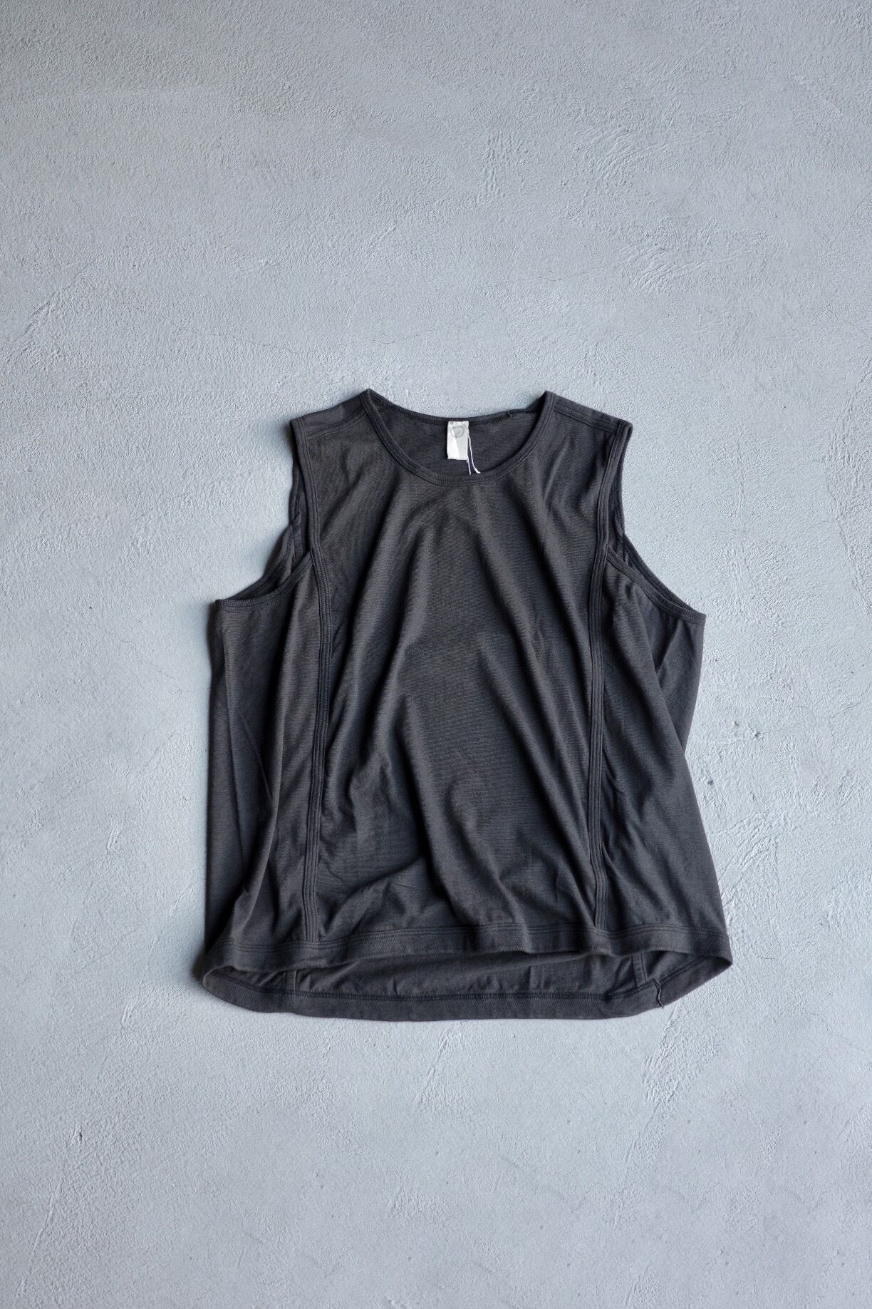 O-Project Mesh Tank Top, Black