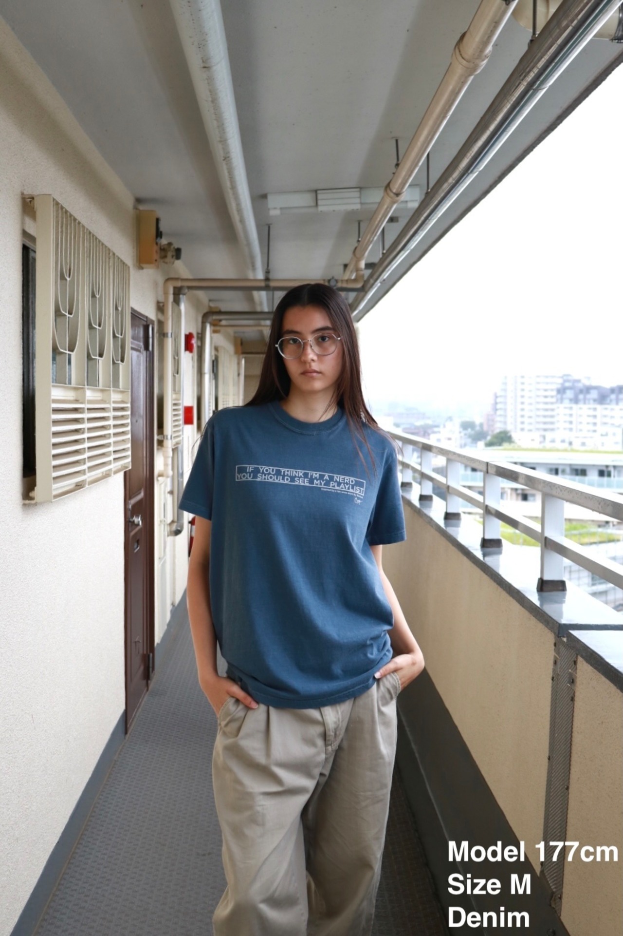 Cary original "The playlist" t shirt [Blue spruce]
