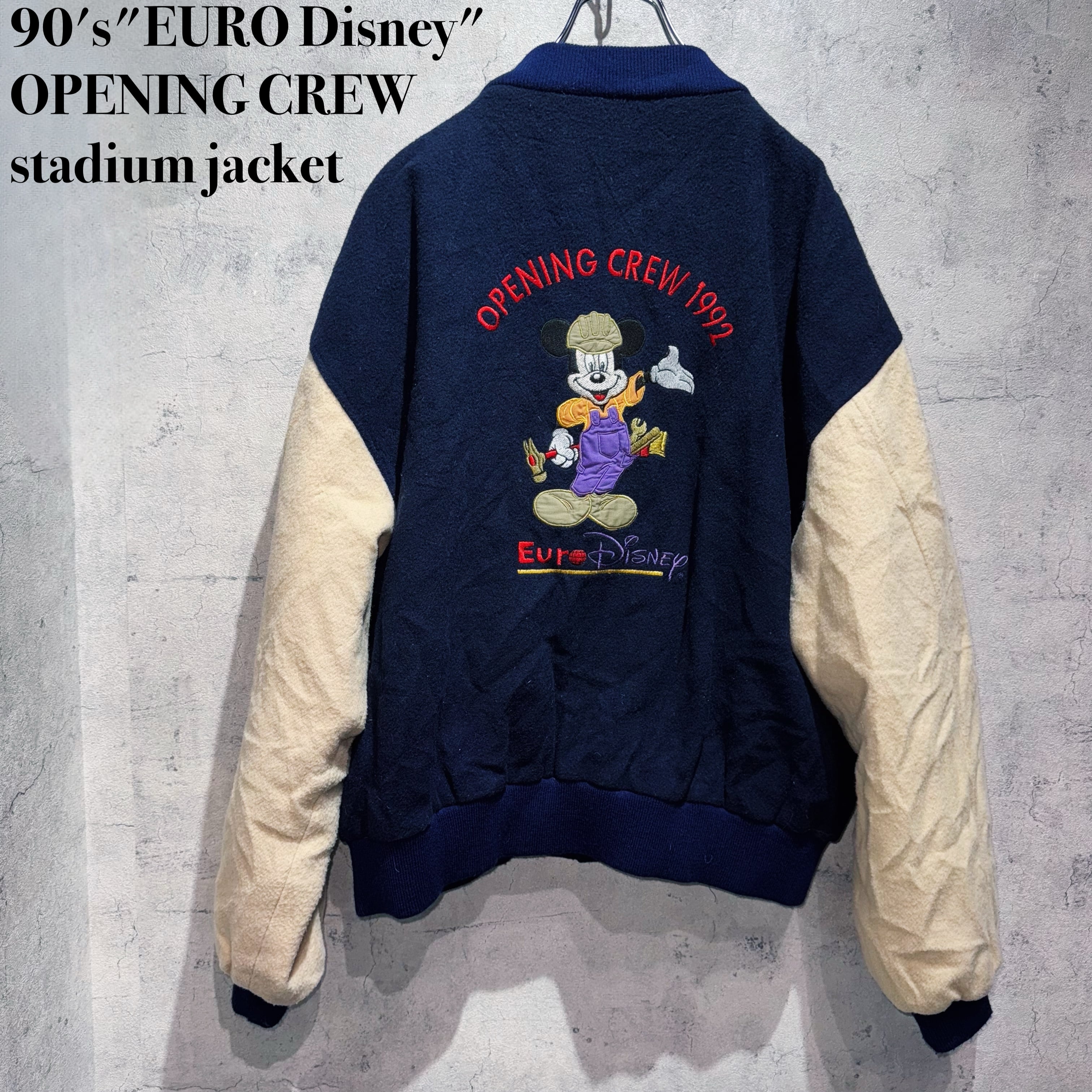 90's"EURO Disney"OPENING CREW stadium jacket