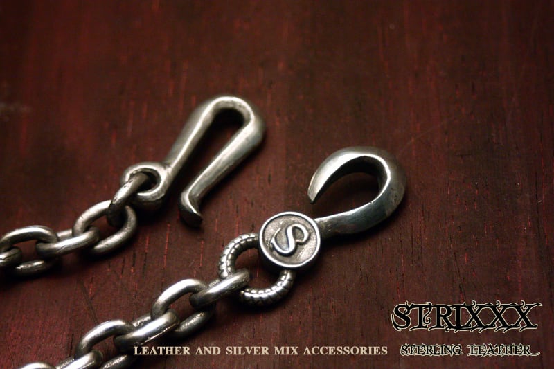 12 ナローあずきウォレットチェーン | STRIXXX sterling leather