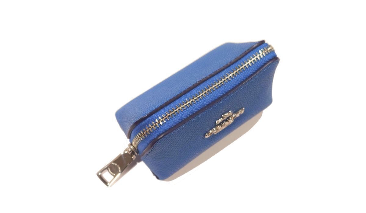 COACH コーチ レザー 三角 ミニ ポーチ コインケース 小銭入れ コスメ