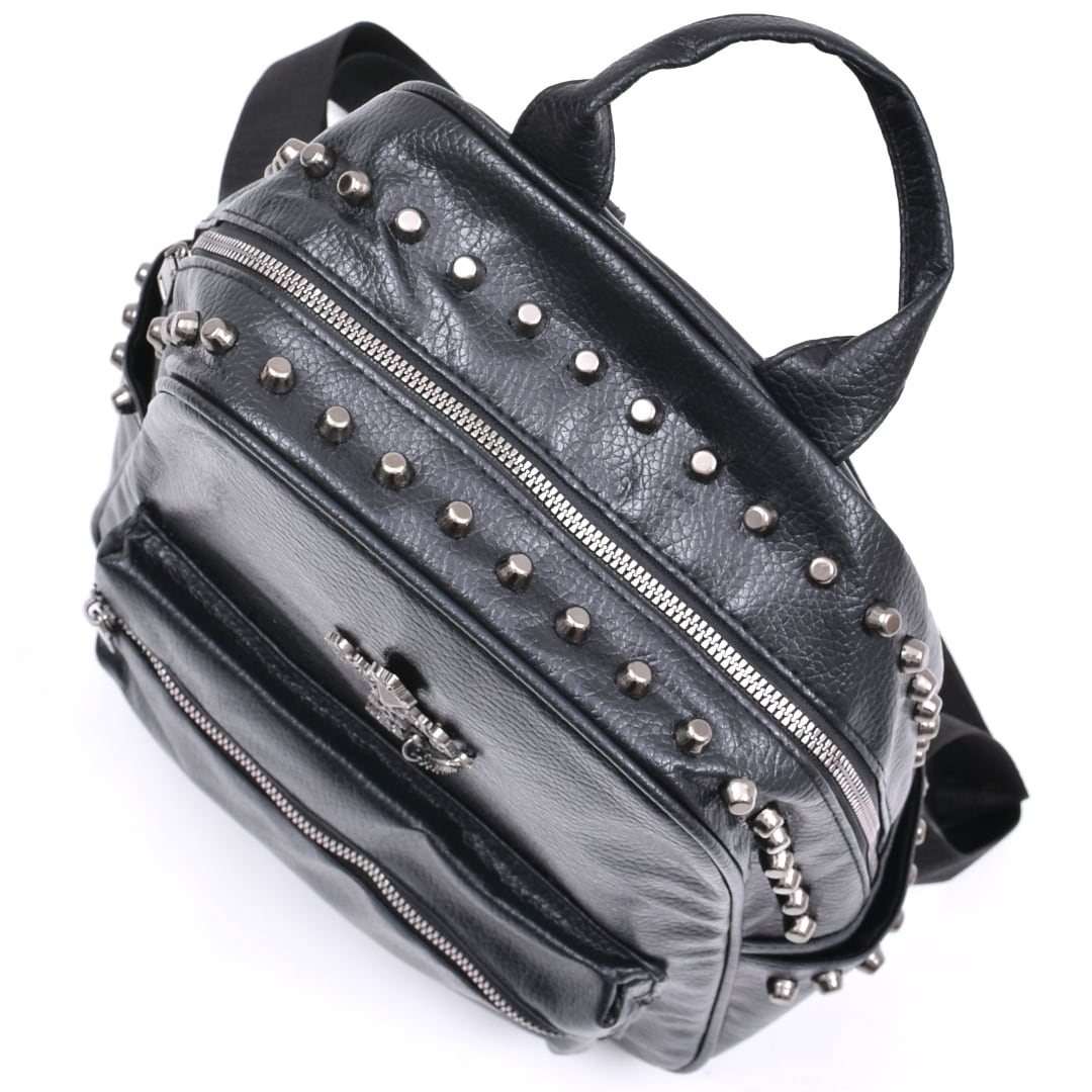 5/7 完売→再入荷！】新作☆クロススタッズレザーリュック