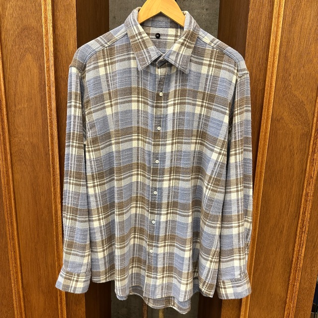 ISSUETHINGS TYPE53(FADED COTTON) FLANNEL SHIRT