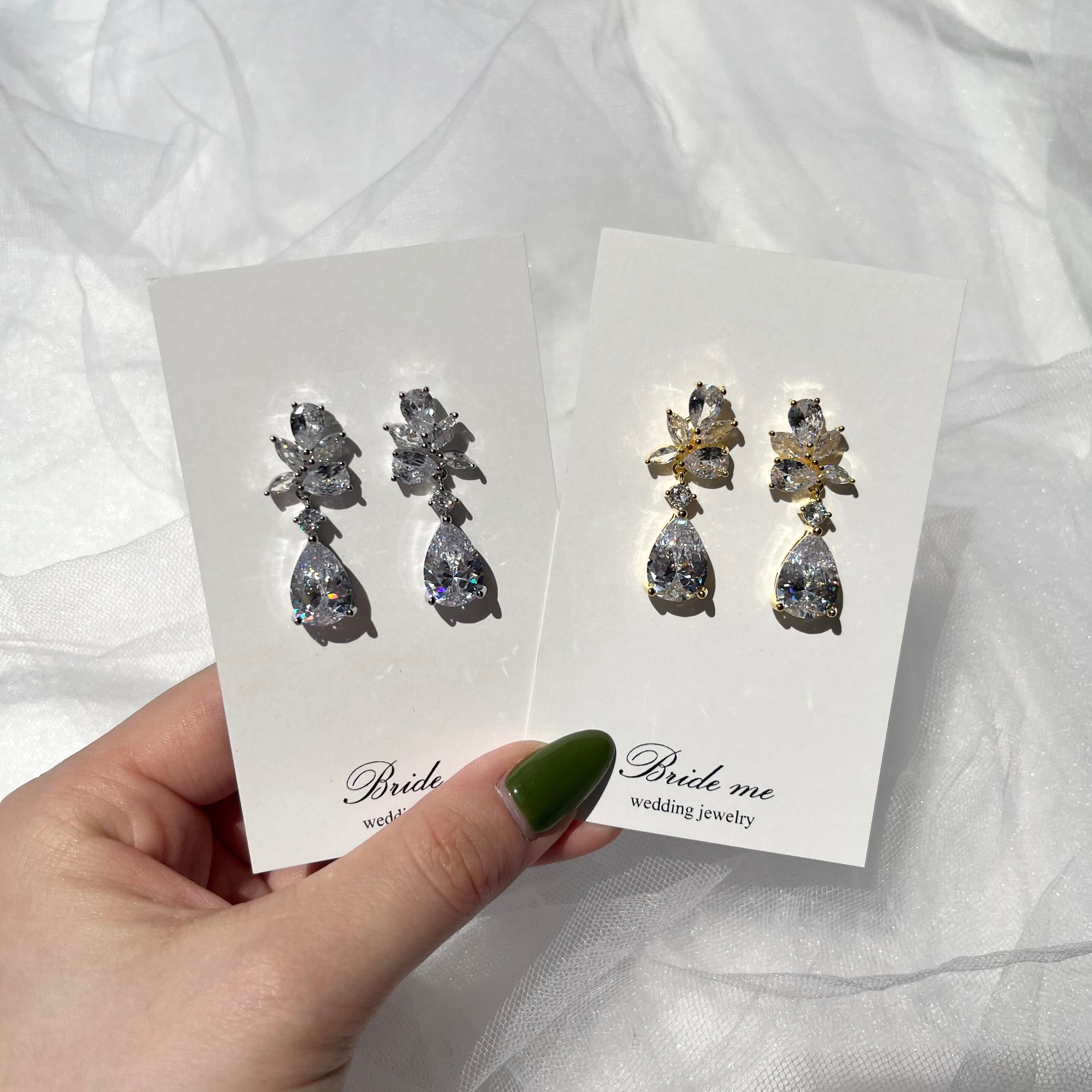 【ZP-35】キュービックジルコニアピアス(レンタル)