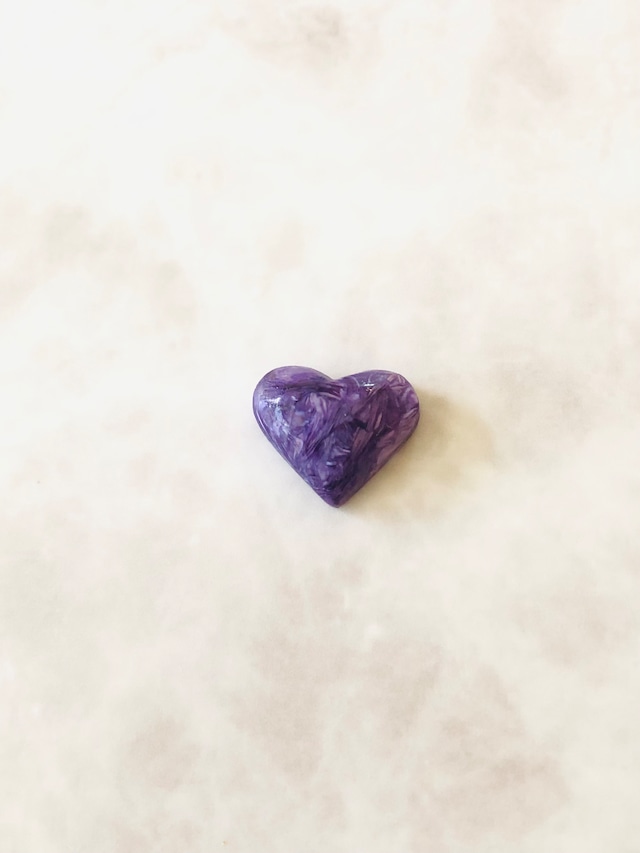 極上!チャロアイトのハート型ルースタンブル