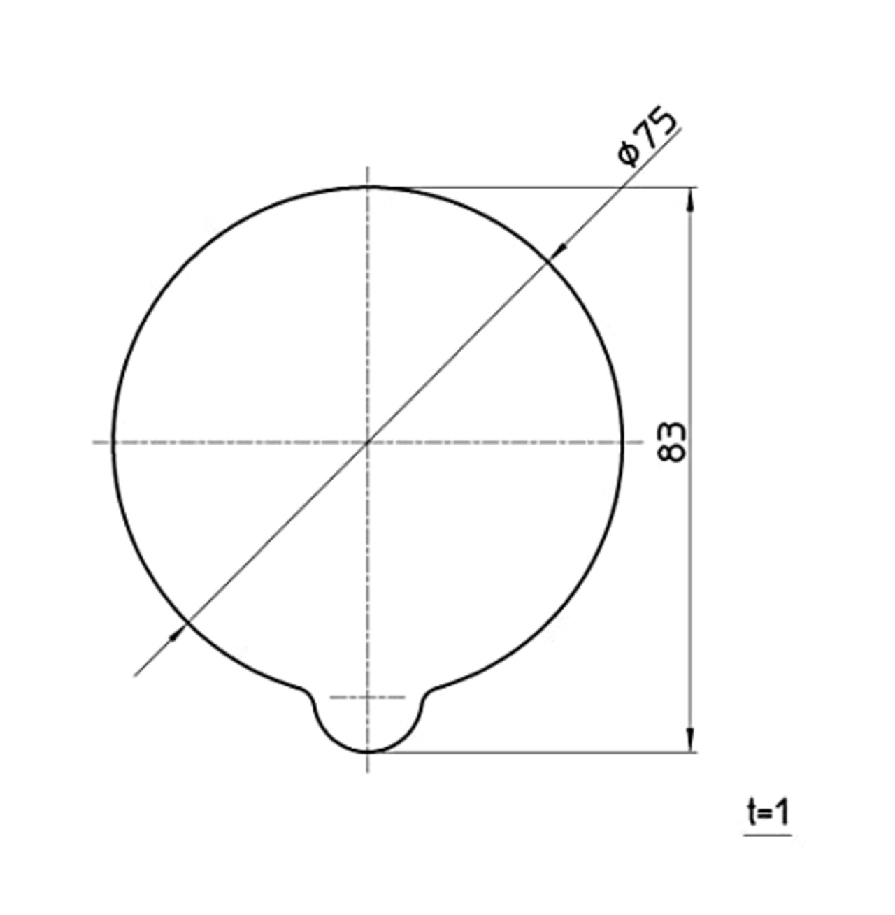 SANEI(サンエイ) 吸盤用 スーパー補助板 直径75mm 透明 繰り返し使える きれいにはがせる PP780-75