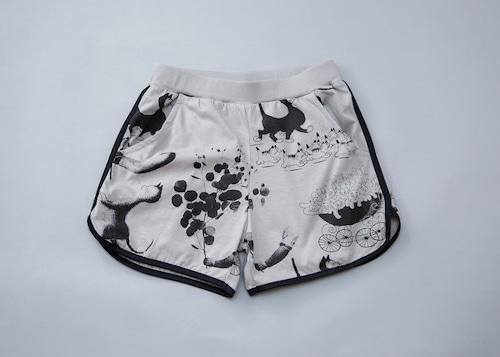【michirico】【24SS】【11】【L-XXL】Souvenir short pants