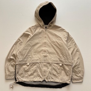 -USED- LONDON FOG KHAK(EASE) HOODED ZIP UP JACKET -BEIGE- [M]
