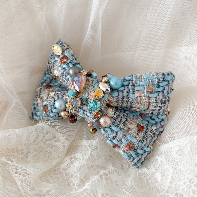 3【バレッタ】Couture Ribbon〔Italy〕