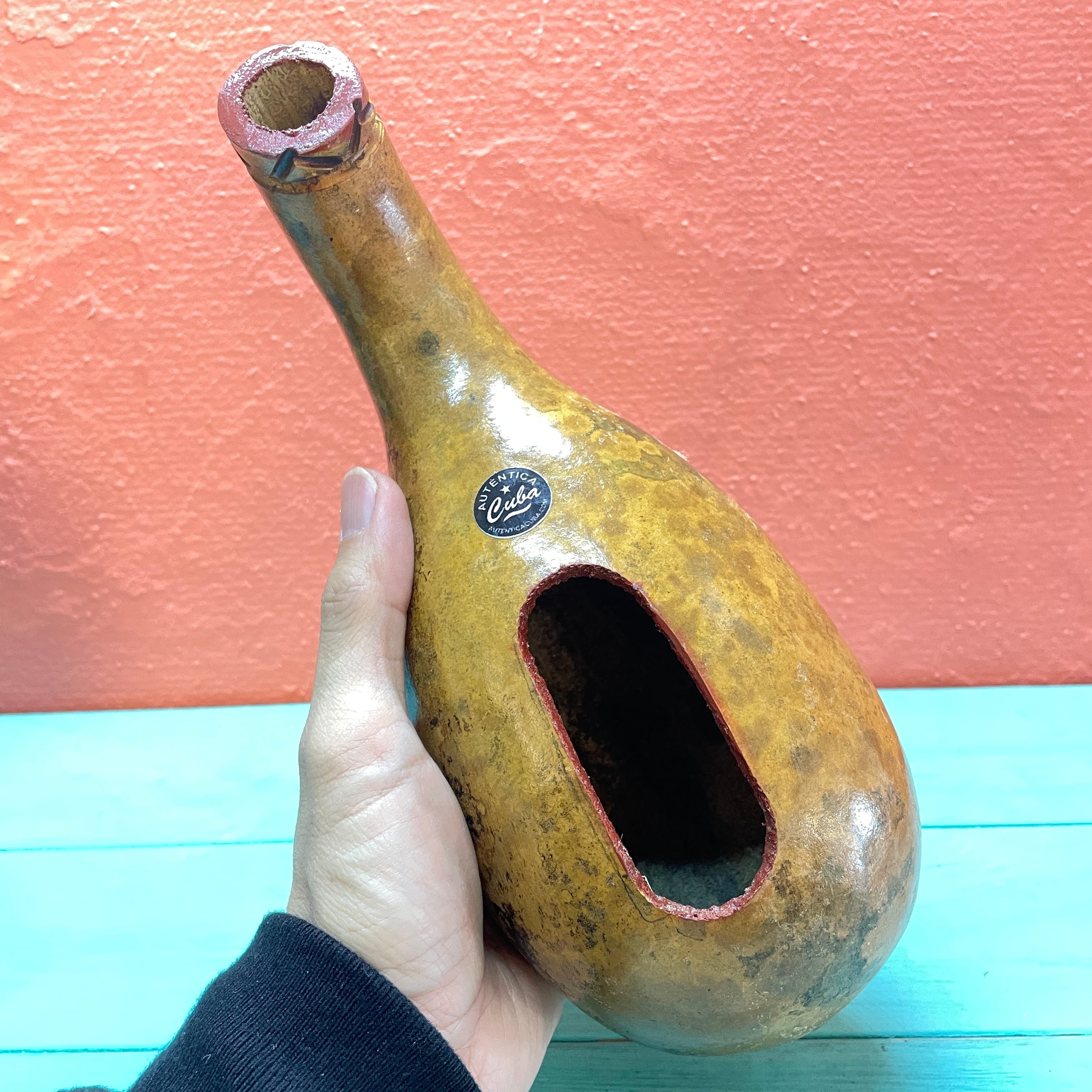 キューバ プロ用 ひょうたんのギロ A Cuba Professional Guiro