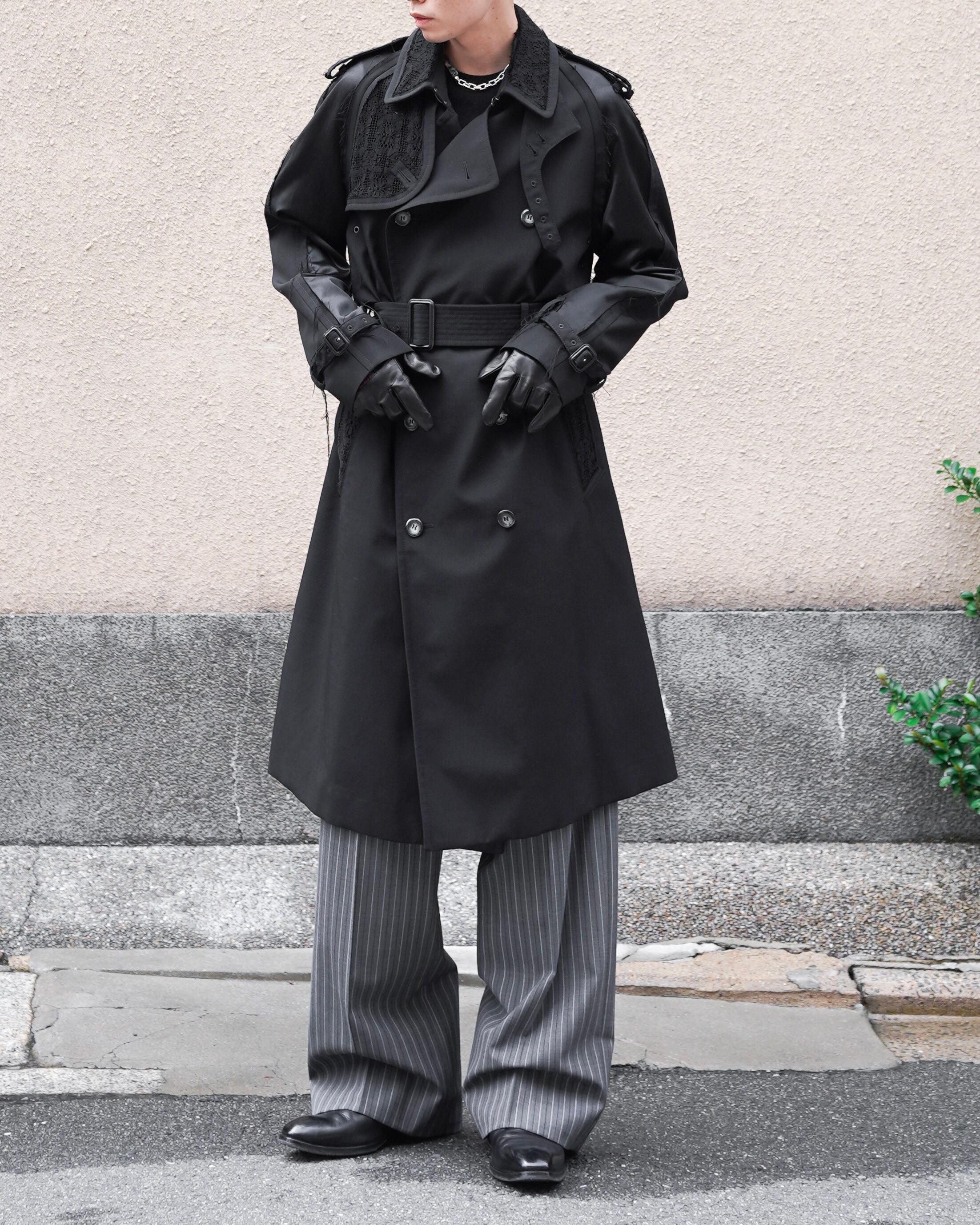 Maison Margiela/SS18】lace paneled trench coat | PAY ID