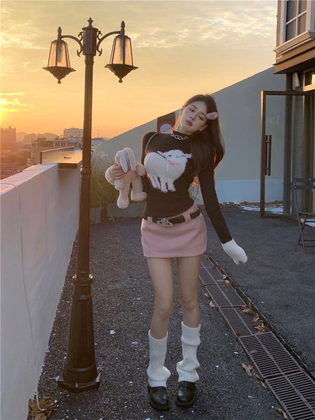 ボアハイネックニットシープ UH00003