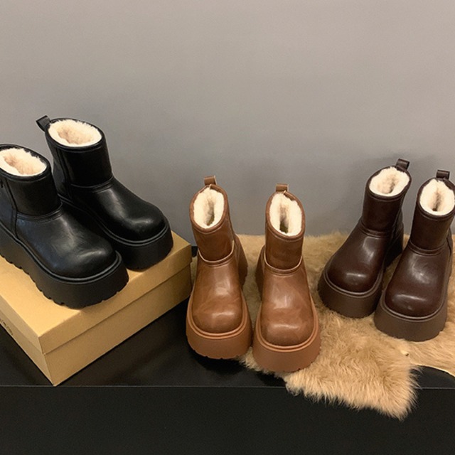 short boa boots　ショートボアブーツ　J1437