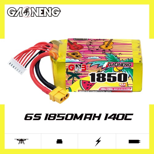 GNB 6S 22.2V 1850mAh 140C XT60 LiPo battery