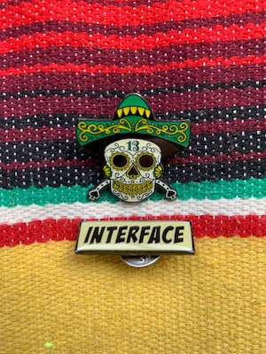 SUGAR SKULL PINS SET  -GRN-