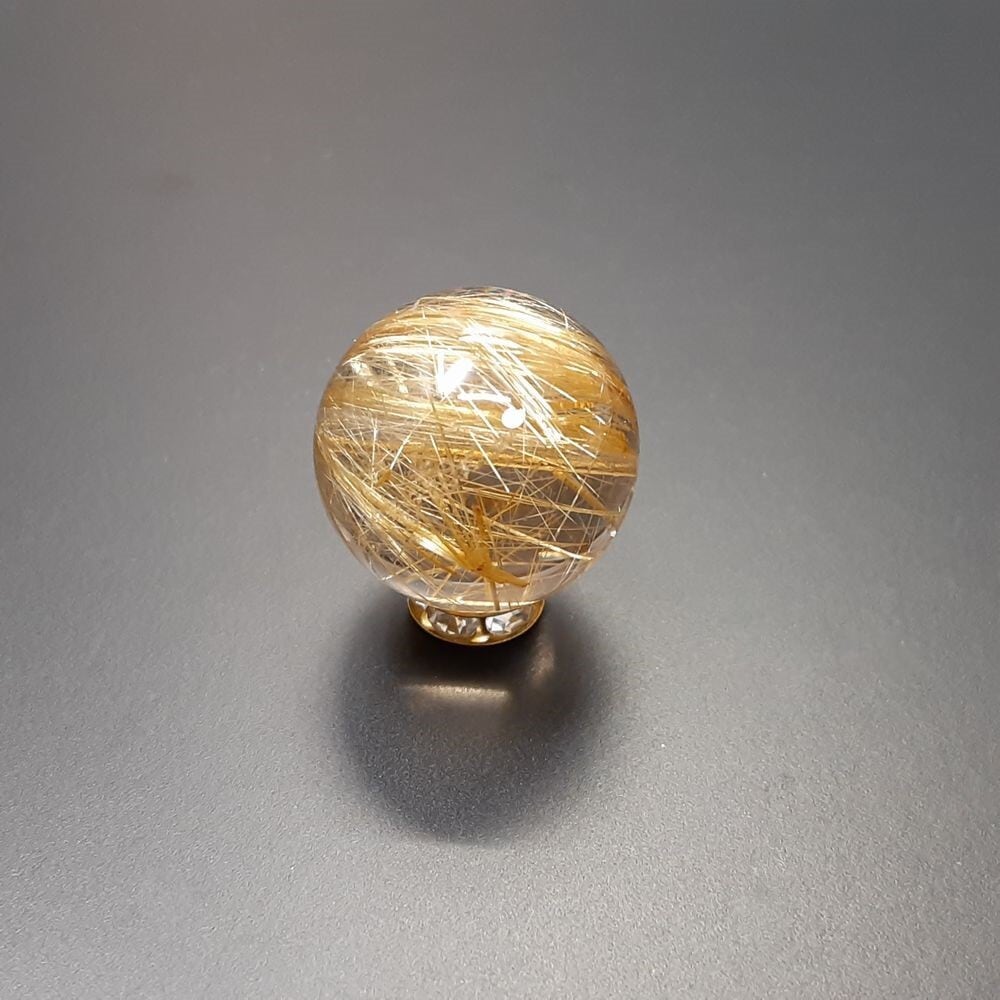 最高峰】現品一点物 1粒売り ゴールドルチル クォーツ 金針水晶 最高峰】現品一点物 1粒売り ゴールドルチル クォーツ 金針水晶