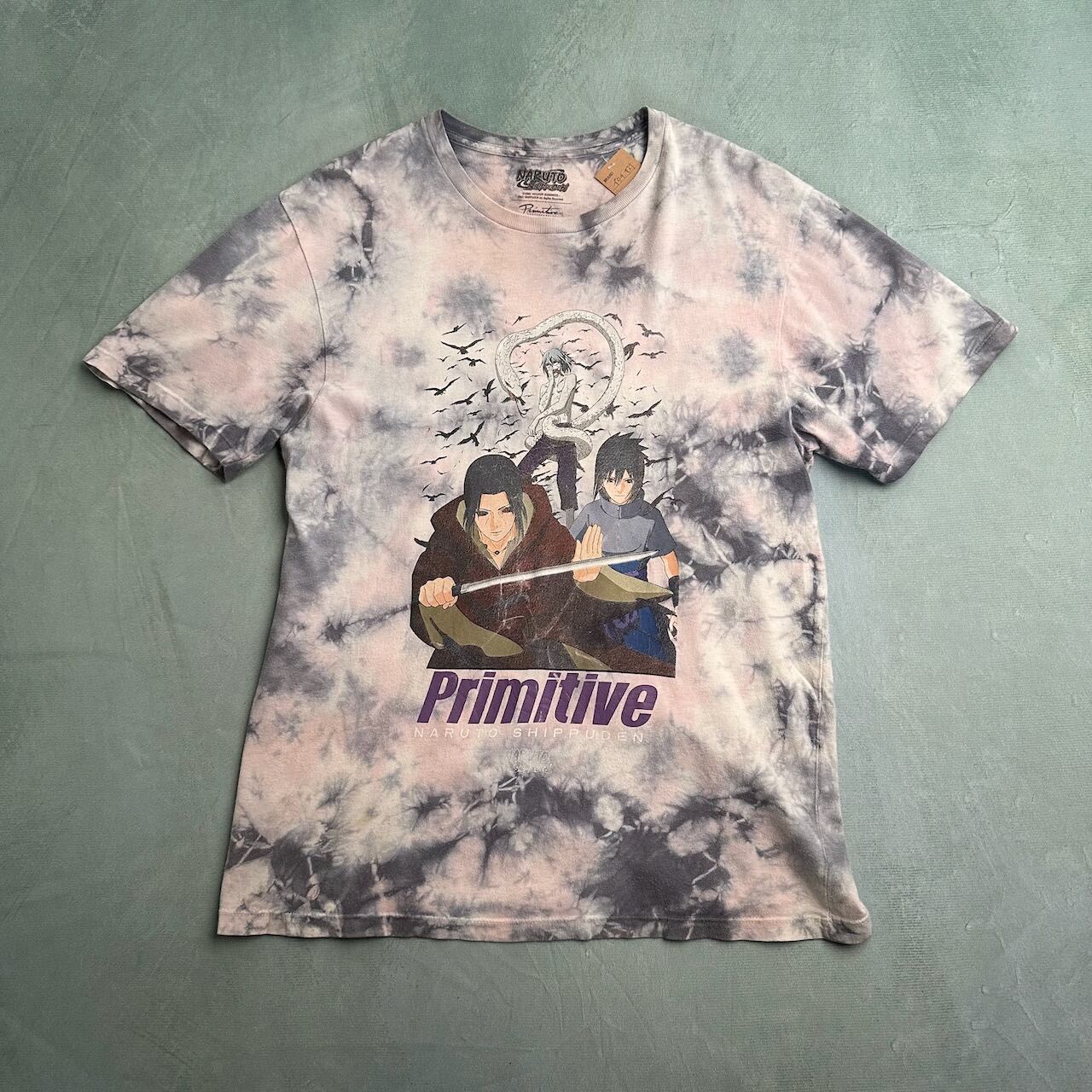【NARUTO/ナルト】 希少 イタチ サスケ カブト タイダイ Tシャツ L NARUTO ナルト イタチ サスケ カブト アニメTシャツ タイダイ染
