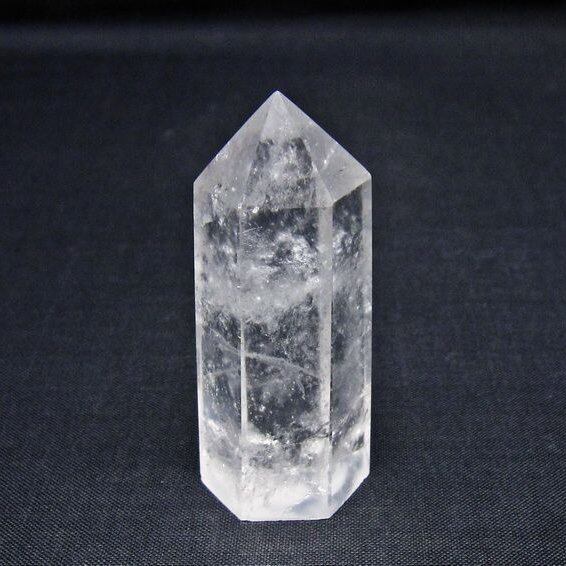 水晶 六角柱 ポイント 置物 一点物 142-10991