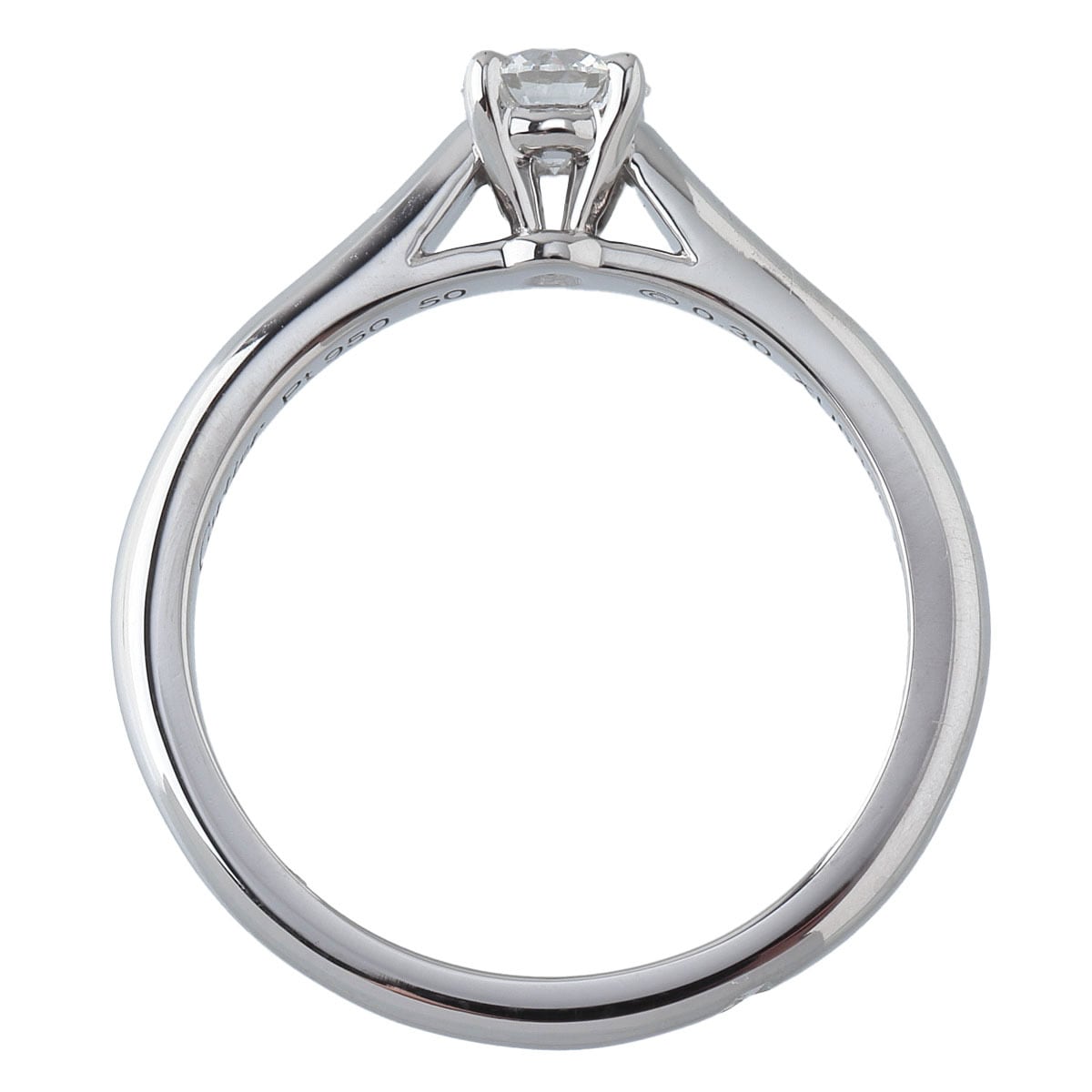 カルティエ ソリテール リング ダイヤ0.30ct G-VVS2-3EX #50 Pt950 GIA  