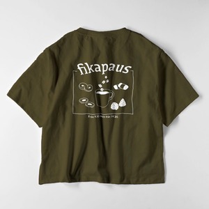 『fikapaus』 Tシャツ カーキ