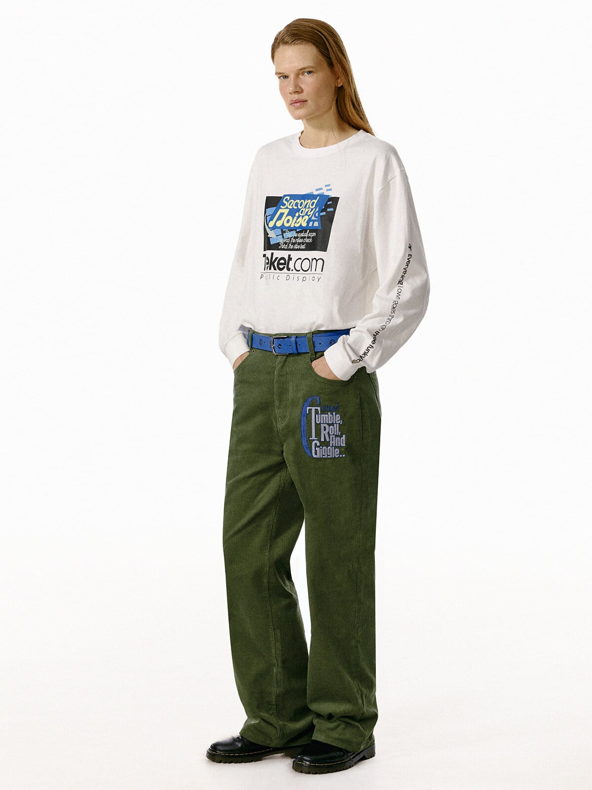 TEKET] Secondary Noise L/S Tee White 正規品 韓国ブランド