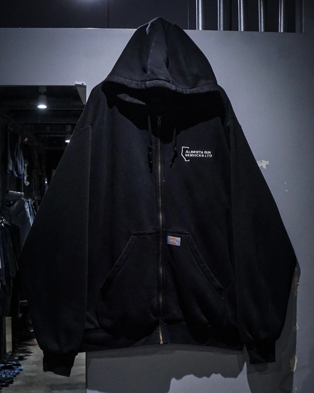 【add (C) vintage】“Dickies” Logo Embroidery Vintage Zip Up Hoodie