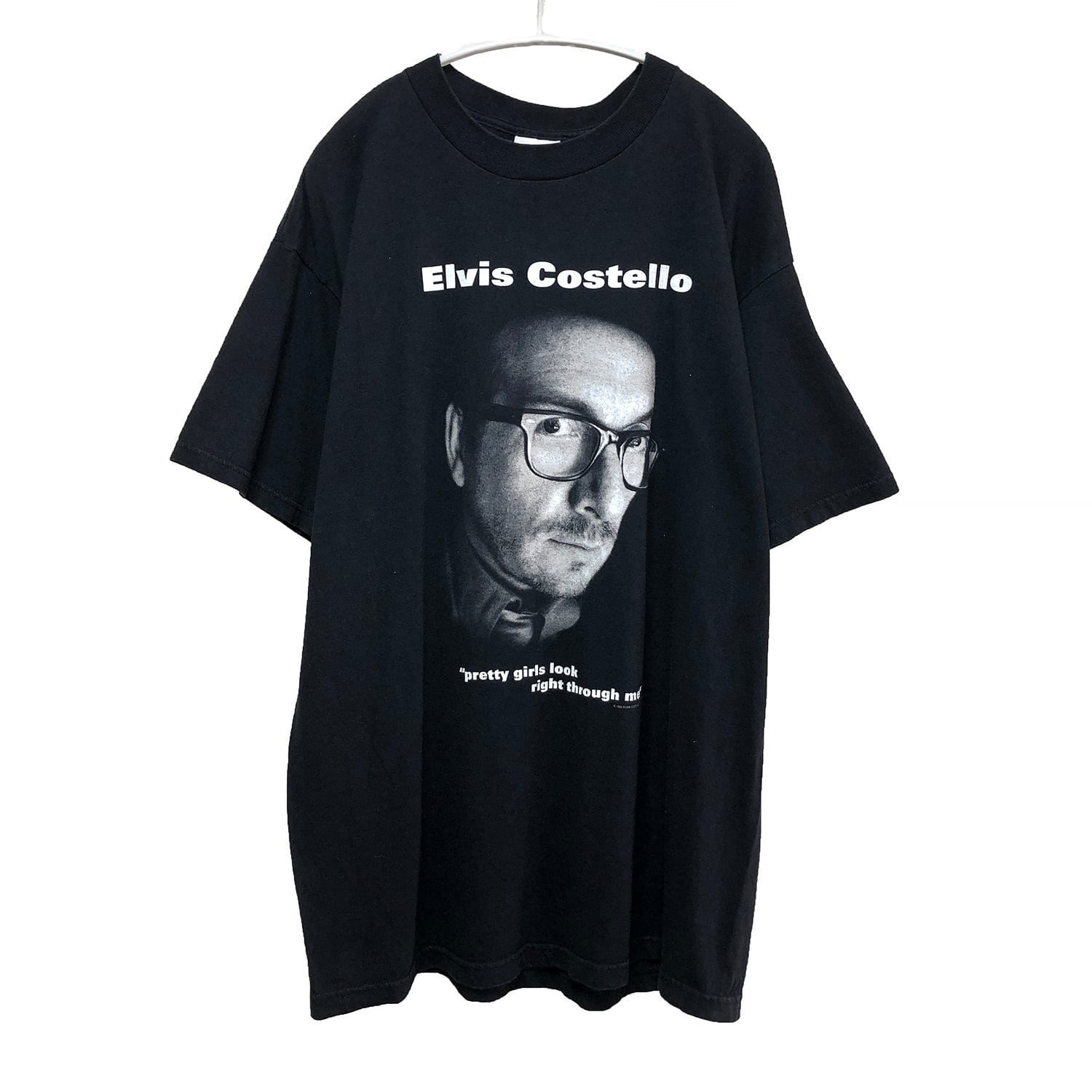 貴重：エルビス・コステロ、1989年、ビンテージTシャツく