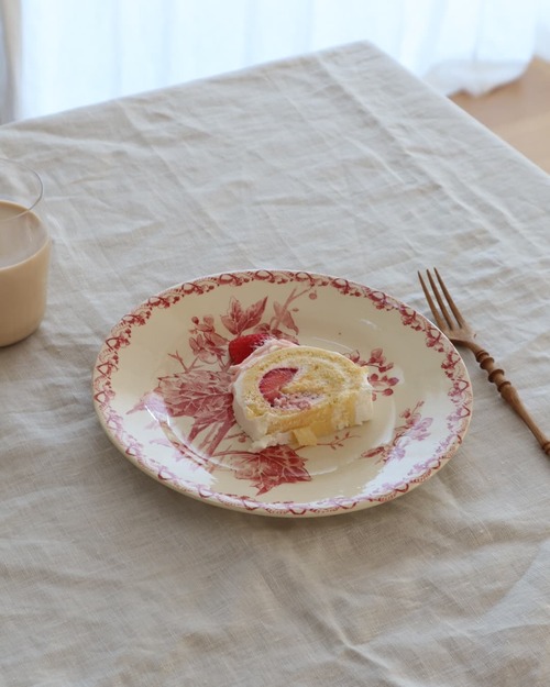 Gien ジアン “Bégonia” ベゴニアのプレート